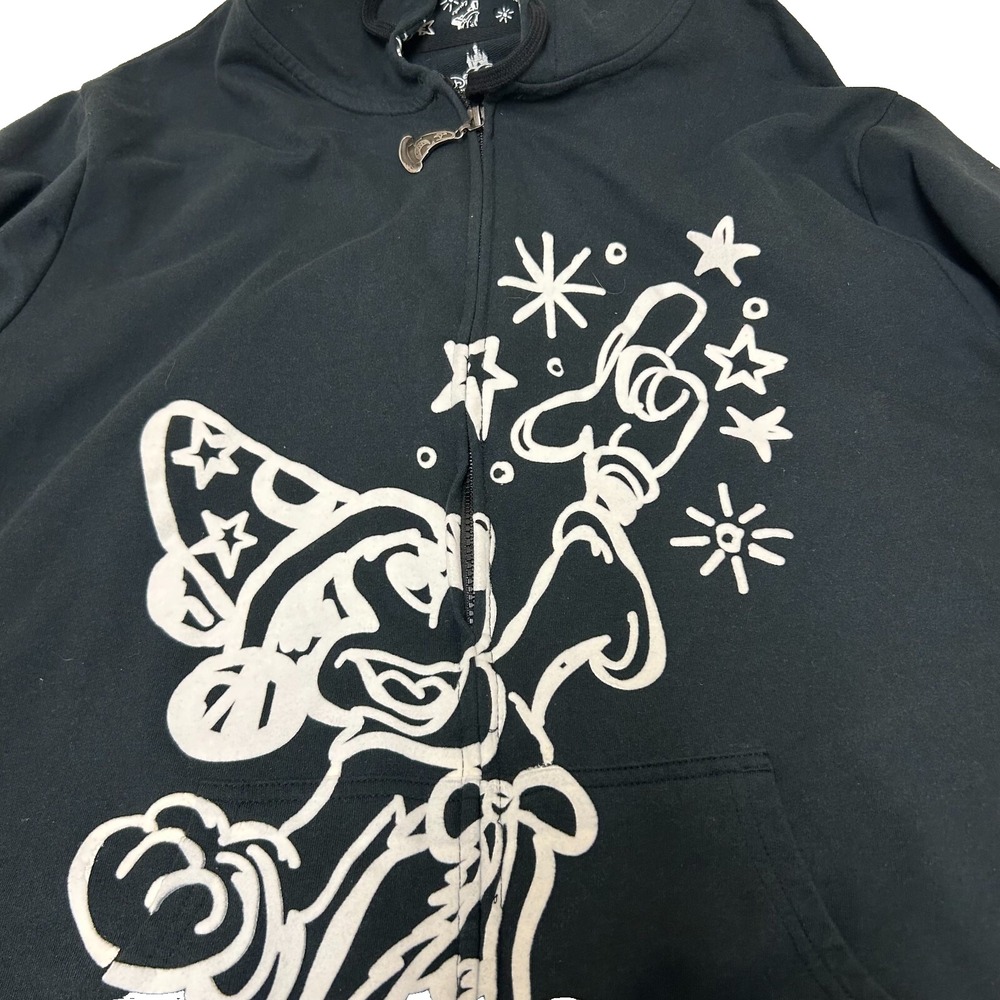 Disney ZipUp Hoodie Women 3X Sorcerer Mickey Mouse Believe In Magic 2013 Graphic
